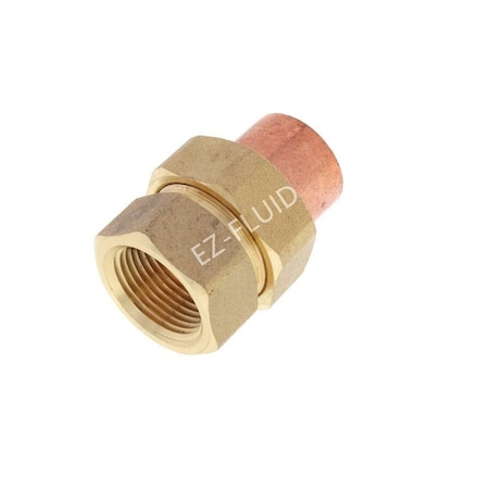Ez-Fluid 1 1/4 C x FIPUNION COPPER EZCU332